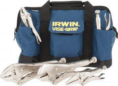 Irwin - 5 Piece Locking Plier Set - Comes in Kit Bag - Makers Industrial Supply