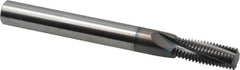 Scientific Cutting Tools - 3/8-24 UNF, 0.285" Cutting Diam, 4 Flute, Solid Carbide Helical Flute Thread Mill - Internal Thread, 0.766" LOC, 3" OAL, 5/16" Shank Diam - Makers Industrial Supply