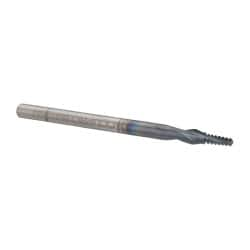 Accupro - #6-32 UNC, 0.085" Cutting Diam, 2 Flute, Solid Carbide Helical Flute Thread Mill - Internal Thread, 7/32" LOC, 2" OAL, 1/8" Shank Diam - Makers Industrial Supply