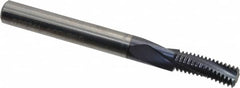 Accupro - 5/16-24 UNF, 0.235" Cutting Diam, 3 Flute, Solid Carbide Helical Flute Thread Mill - Internal Thread, 5/8" LOC, 2-1/2" OAL, 1/4" Shank Diam - Makers Industrial Supply