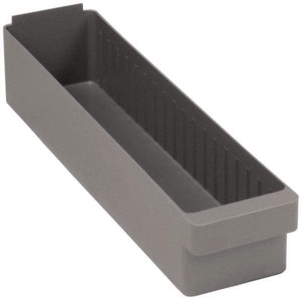 Quantum Storage - 23-7/8" Deep, Red High-Impact Polystyrene Drawer Bin - 4-5/8" High x 5-9/16" Wide x 23-7/8" Long - Makers Industrial Supply