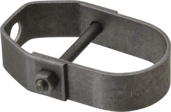 Empire - 1-1/4" Pipe, 3/8" Rod, Carbon Steel Adjustable Clevis Hanger - Black - Makers Industrial Supply