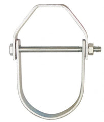 Empire - 2-1/2" Pipe, 1/2" Rod, Carbon Steel Adjustable Clevis Hanger - Electro Galvanized - Makers Industrial Supply