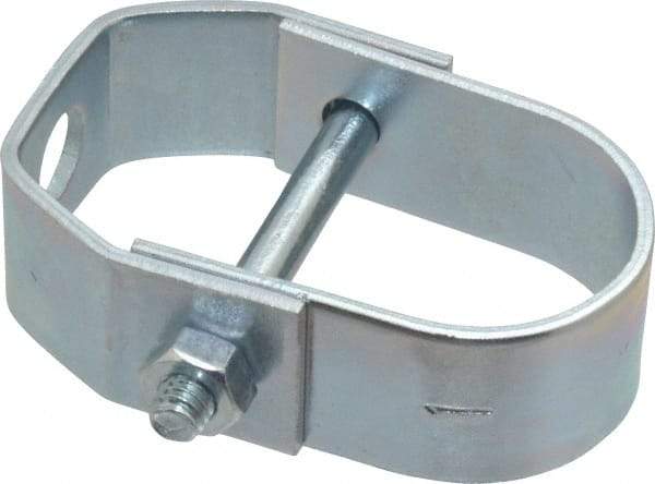 Empire - 1" Pipe, 3/8" Rod, Carbon Steel Adjustable Clevis Hanger - Electro Galvanized - Makers Industrial Supply