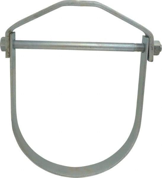 Empire - 10" Pipe, 7/8" Rod, Carbon Steel Adjustable Clevis Hanger - Electro Galvanized - Makers Industrial Supply