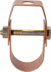 Empire - 1" Pipe, 3/8" Rod, Carbon Steel Adjustable Clevis Hanger - Copper Plated - Makers Industrial Supply