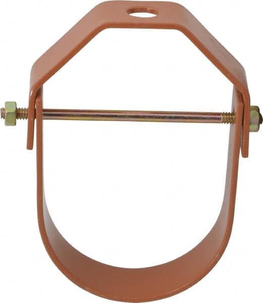 Empire - 3" Pipe, 1/2" Rod, Carbon Steel Adjustable Clevis Hanger - Copper Plated - Makers Industrial Supply