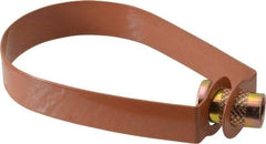 Empire - 2" Pipe, 3/8" Rod, Carbon Steel Emlok Swivel Ring Hanger - Copper Plated, 600 Lb Capacity - Makers Industrial Supply