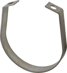 Empire - 4" Pipe, 1/2" Rod, Grade 304 Stainless Steel Adjustable Band Hanger - Makers Industrial Supply