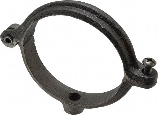 Empire - 3" Pipe, 1/2" Rod, Malleable Iron Split Ring Hanger - Black, 300 Lb Capacity - Makers Industrial Supply