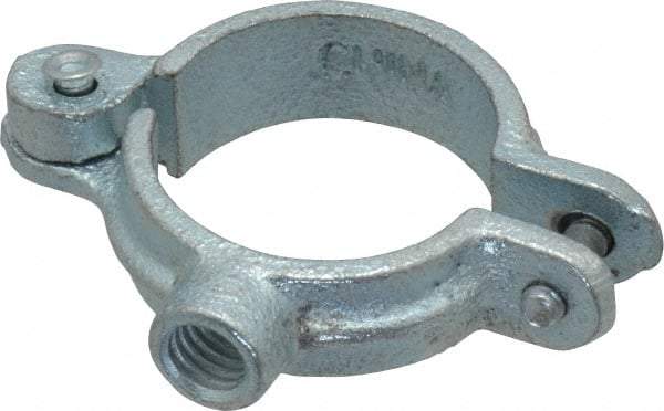 Empire - 1" Pipe, 3/8" Rod, Malleable Iron Split Ring Hanger - Electro Galvanized, 180 Lb Capacity - Makers Industrial Supply