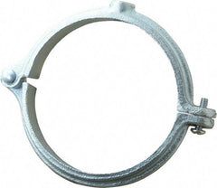 Empire - 4" Pipe, 1/2" Rod, Malleable Iron Split Ring Hanger - Electro Galvanized - Makers Industrial Supply