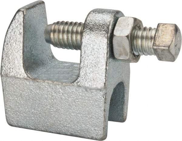 Empire - 3/4" Max Flange Thickness, 1/2" Rod Top Beam Clamp - 470 Lb Capacity, Ductile Iron - Makers Industrial Supply