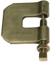 Empire - 3/4" Max Flange Thickness, 3/4" Rod C-Clamp with Locknut - 630 Lb Capacity, 304 Stainless Steel - Makers Industrial Supply