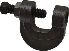 Empire - 3/4" Max Flange Thickness, 1/2" Rod C-Clamp with Locknut - 500 Lb Capacity, Ductile Iron - Makers Industrial Supply