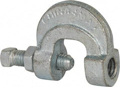 Empire - 3/4" Max Flange Thickness, 1/2" Rod C-Clamp with Locknut - 500 Lb Capacity, Ductile Iron - Makers Industrial Supply