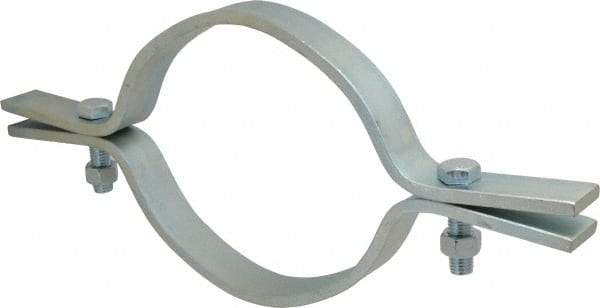 Empire - 8" Pipe, Electro Galvanized Riser Clamp - 2,500 Lb Capacity, Carbon Steel - Makers Industrial Supply