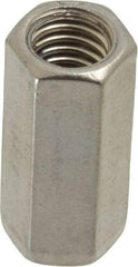 Empire - 3/8-16 Thread, 1-1/8" OAL Stainless Steel Standard Coupling Nut - Uncoated - Makers Industrial Supply