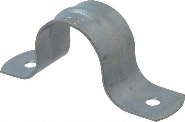 Empire - 3/4 Pipe, Carbon Steel, Galvanized Pipe, Conduit or Tube Strap - 2 Mounting Holes - Makers Industrial Supply