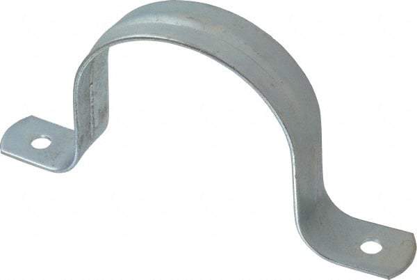 Empire - 3 Pipe, Carbon Steel, Galvanized Pipe, Conduit or Tube Strap - 2 Mounting Holes - Makers Industrial Supply