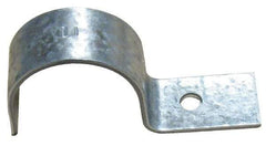 Empire - 2" Pipe, Carbon Steel, Electro Galvanized" Pipe or Conduit Strap - 1 Mounting Hole - Makers Industrial Supply