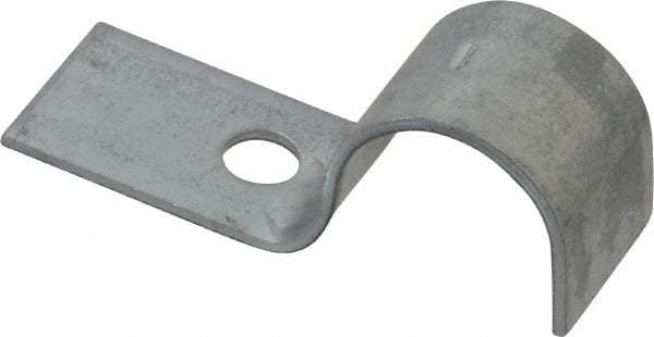 Empire - 1/2" Pipe, Carbon Steel, Electro Galvanized" Pipe or Conduit Strap - 1 Mounting Hole - Makers Industrial Supply