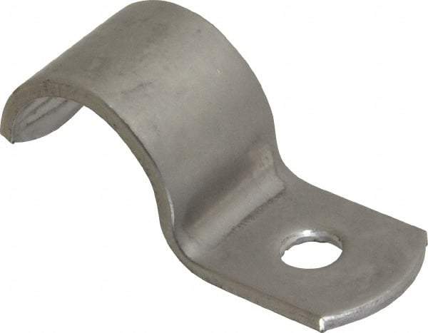 Empire - 1/2" Pipe, Grade 304 Stainless Steel," Pipe or Conduit Strap - 1 Mounting Hole - Makers Industrial Supply