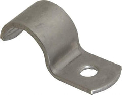 Empire - 1/2" Pipe, Grade 304 Stainless Steel," Pipe or Conduit Strap - 1 Mounting Hole - Makers Industrial Supply