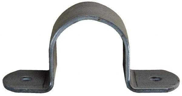 Empire - 2-1/2 Pipe, Carbon Steel, Pipe or Tube Strap - 4 Mounting Holes - Makers Industrial Supply