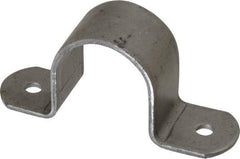 Empire - 1-1/4 Pipe, Carbon Steel, Pipe or Tube Strap - 2 Mounting Holes - Makers Industrial Supply