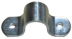 Empire - 2-1/2 Pipe, Carbon Steel, Electro Galvanized Pipe or Tube Strap - 4 Mounting Holes - Makers Industrial Supply