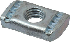 Empire - 1/2" Rod, Electro Galvanized Carbon Steel Strut Nut - Used for Attaching Hanger Rod or Other Accessories to Strut - Makers Industrial Supply