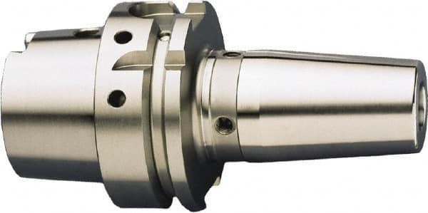 HAIMER - 18mm Hole Diam, HSK63A Taper Shank Shrink Fit Tool Holder & Adapter - 130mm Projection, 33mm Nose Diam, 50mm Clamping Depth, 25,000 RPM, Through Coolant - Exact Industrial Supply