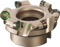 Sumitomo - 2" Cut Diam, 3/16" Max Depth, 3/4" Arbor Hole, 4 Inserts, QP.T 32.510 Insert Style, Indexable Copy Face Mill - WRCX Cutter Style, 1-3/4 High, Series WaveMill - Makers Industrial Supply