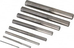 Value Collection - 1/16" to 1/2", Chucking Reamer Set - Straight Flute, Right Hand Cut, 8 Pieces - Makers Industrial Supply