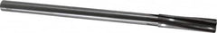 Made in USA - 1/2" Carbide-Tipped 6 Flute Chucking Reamer - Spiral Flute, 7/16" Straight Shank, 2" Flute Length, 8" OAL - Makers Industrial Supply