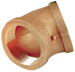 Merit Brass - Class 125, 1-1/2" Internal Pipe, Lead Free Brass 45° Elbow - FNPT x FNPT - Makers Industrial Supply