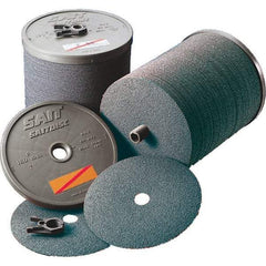 Sait - 7" Diam 7/8" Hole 60 Grit Fiber Disc - Medium Grade, Zirconia Alumina, 8,500 Max RPM, Series Z - Makers Industrial Supply