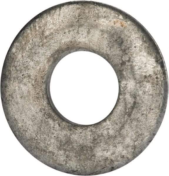 Value Collection - 7/8" Screw, Grade 2 Steel USS Flat Washer - 0.931" ID x 2.28" OD, 0.192" Thick, Galvanized Finish - Makers Industrial Supply