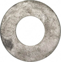 Value Collection - 1-1/2" Screw, Grade 2 Steel USS Flat Washer - 1.615" ID x 3.545" OD, 0.213" Thick, Galvanized Finish - Makers Industrial Supply