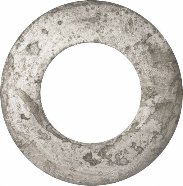 Value Collection - 2-1/2" Screw, Grade 2 Steel USS Flat Washer - 2.615" ID x 5.045" OD, 0.28" Thick, Galvanized Finish - Makers Industrial Supply