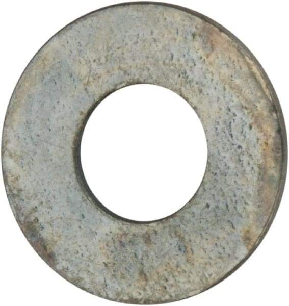 Value Collection - #3 Screw, Grade 2 Steel SAE Flat Washer - 7/64" ID x 1/4" OD, 0.035" Thick, Zinc-Plated Finish - Makers Industrial Supply