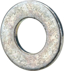 Value Collection - #5 Screw, Grade 2 Steel SAE Flat Washer - 9/64" ID x 9/32" OD, 0.03" Thick, Zinc-Plated Finish - Makers Industrial Supply