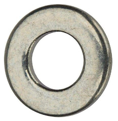 Value Collection - #5 Screw, Grade 2 Steel SAE Flat Washer - 9/64" ID x 9/32" OD, 0.03" Thick, Zinc-Plated Finish - Makers Industrial Supply