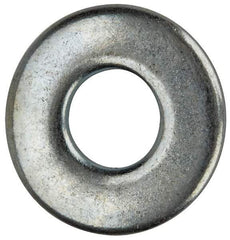 Value Collection - #8 Screw, Grade 2 Steel SAE Flat Washer - 3/16" ID x 7/16" OD, 0.065" Thick, Zinc-Plated Finish - Makers Industrial Supply