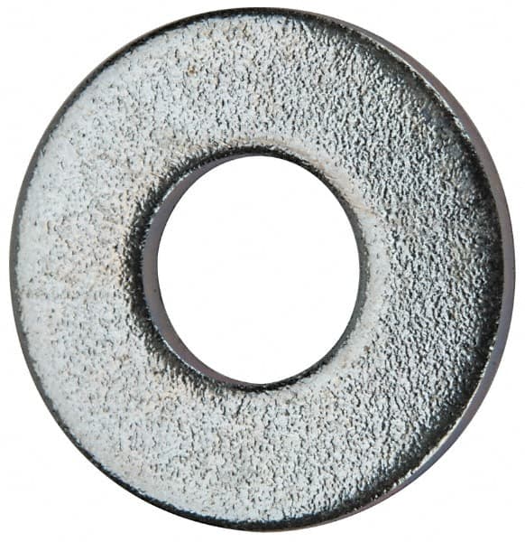 Value Collection - #10 Screw, Grade 2 Steel SAE Flat Washer - 7/32" ID x 1/2" OD, 0.065" Thick, Zinc-Plated Finish - Makers Industrial Supply