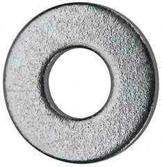 Value Collection - #10 Screw, Grade 2 Steel SAE Flat Washer - 7/32" ID x 1/2" OD, 0.065" Thick, Zinc-Plated Finish - Makers Industrial Supply