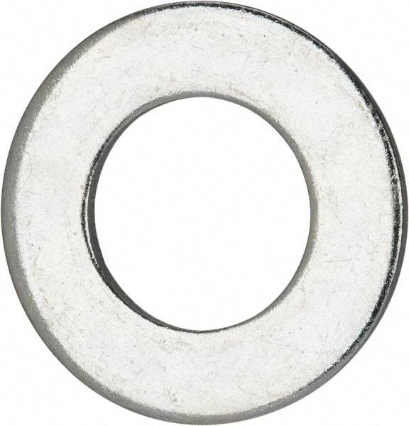 Value Collection - 1-1/4" Screw, Grade 2 Steel SAE Flat Washer - 1-3/8" ID x 2-1/2" OD, 0.192" Thick, Zinc-Plated Finish - Makers Industrial Supply