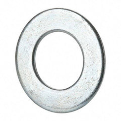 Value Collection - 1-3/8" Screw, Grade 2 Steel SAE Flat Washer - 1-7/16" ID x 2-3/4" OD, 0.213" Thick, Zinc-Plated Finish - Makers Industrial Supply