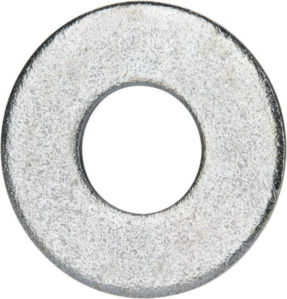 Value Collection - 9/16" Screw, Grade 2 Steel USS Flat Washer - 0.62" ID x 1.499" OD, 0.132" Thick, Zinc-Plated Finish - Makers Industrial Supply